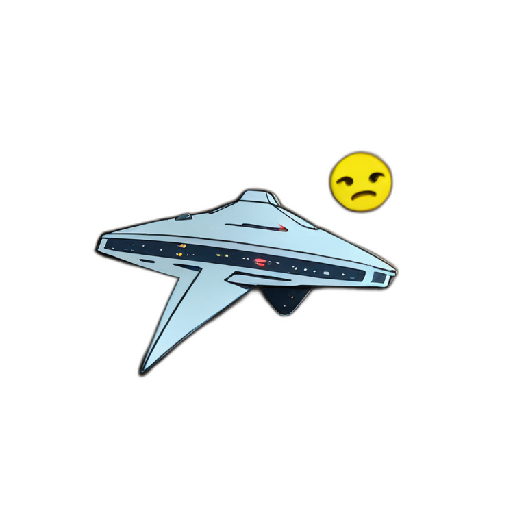 Starfleet emblem from Star Trek: The Next Generation badge Emoji